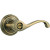 Commonwealth Entry Lever in Antique Brass