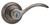 Trapani Entry Lever in Rustic Pewter