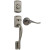 Avalon Single Cylinder Handleset w/Avalon Lever in Rustic Pewter