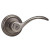 Trapani Privacy Lever in Rustic Pewter