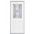 32 In. x 80 In. x 4 9/16 In. Nickel Half Lite - Right Hand Entry Door