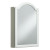 Single Door 20 Inch x 29-1/2 Inch x 5-1/4 Inch White Enameled Aluminum Cabinet