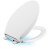 Cachet LED Nightlight Elongated Quiet-Close Toilet Seat in White