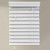 54x72 White 2.5 Inch Premium Faux Wood Blind (Actual width 53.5 Inch)