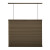 23x72 Espresso Cordless Top Down/Bottom Up Cellular Shade (Actual width 22.625 Inch)