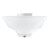 64324 13 Inch Semi Flushmount Ceiling Light Fixture; Chrome Finish with Frosted Glass Shade