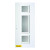 32 In. x 80 In. Marjorie Screen 3-Lite Prefinished White Right-Hand Inswing Steel Entry Door