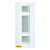 32 In. x 80 In. Marjorie Diamond 3-Lite Prefinished White Right-Hand Inswing Steel Entry Door
