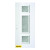 36 In. x 80 In. Marjorie Diamond 3-Lite Prefinished White Right-Hand Inswing Steel Entry Door
