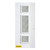 32 In. x 80 In. Marjorie Delta Satin 3-Lite Prefinished White Left-Hand Inswing Steel Entry Door