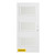 32 In. x 80 In. Dorothy Satin Opaque 3-Lite Prefinished White Left-Hand Inswing Steel Entry Door