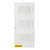 32 In. x 80 In. Dorothy Satin Opaque 3-Lite Prefinished White Right-Hand Inswing Steel Entry Door