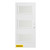 36 In. x 80 In. Dorothy Satin Opaque 3-Lite Prefinished White Left-Hand Inswing Steel Entry Door