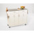 Create-a-Cart White Finish Stainless Top