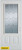 Geometric Patina 3/4 Lite 2-Panel White 32 In. x 80 In. Steel Entry Door - Left Inswing