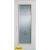 Geometric Zinc Full Lite White 34 In. x 80 In. Steel Entry Door - Right Inswing