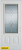 Geometric Zinc 3/4 Lite 2-Panel White 34 In. x 80 In. Steel Entry Door - Left Inswing