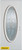 Traditional Patina Oval Lite White 34 In. x 80 In. Steel Entry Door - Left Inswing