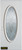 Traditional Patina Oval Lite White 36 In. x 80 In. Steel Entry Door - Right Inswing