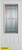 Art Deco Patina 3/4 Lite 2-Panel White 36 In. x 80 In. Steel Entry Door - Right Inswing