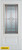 Art Deco Patina 3/4 Lite 1-Panel White 34 In. x 80 In. Steel Entry Door - Right Inswing