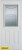 Architectural Zinc 1/2 Lite 2-Panel White 32 In. x 80 In. Steel Entry Door - Left Inswing