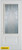 Art Deco Zinc 3/4 Lite 1-Panel White 34 In. x 80 In. Steel Entry Door - Right Inswing