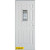 Architectural Patina Rectangular Lite 12-Panel White 34 In. x 80 In. Steel Entry Door - Left Inswing