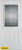 Orleans Zinc 1/2 Lite 2-Panel White 34 In. x 80 In. Steel Entry Door - Right Inswing