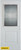 Orleans Zinc 1/2 Lite 1-Panel White 32 In. x 80 In. Steel Entry Door - Left Inswing