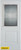 Orleans Zinc 1/2 Lite 1-Panel White 32 In. x 80 In. Steel Entry Door - Right Inswing