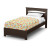 Libra Twin Bed Set (39 inch); Chocolate