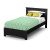 Libra Twin Bed Set (39 inch); Pure Black