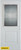Orleans Zinc 1/2 Lite 1-Panel White 36 In. x 80 In. Steel Entry Door - Left Inswing