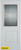 Orleans Zinc 1/2 Lite 1-Panel White 36 In. x 80 In. Steel Entry Door - Right Inswing