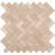 Travertine Herringbone 12 Inch x 12 Inch x 10mm Honed Travertine Mesh-mounted Mosaic Tile