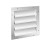 20 inch x 20 inch White Gable Louver - Aluminum Automatic
