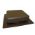 60 NFA Brown Roof Louver High Impact Resin Square Top