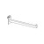 Slotwall Accessory #2800-8C Chrome 12 Inch Long Hook With Faceout