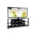 NY-9584 New York 58'' Metal and Glass TV Stand