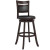 DWG-299-B Woodgrove Cushion Back 43'' Wooden Barstool in Espresso and Black Leatherette