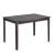 DRG-695-T Atwood 47'' Wide Cappuccino Stained Dining Table