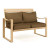 LCQ-827-S Aquios Bentwood Sofa in Warm Brown