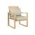 LCQ-867-C Aquios Bentwood Armchair in Warm White