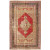 Hand-knotted Anatolian Vintage Khaki Red Rug - 3 Ft. 6 In. x 5 Ft. 5 In.