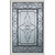 Wrought Iron 1/2 Lite Decorative Glass