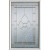 Traditional1/2 Lite Decorative Glass with Zinc Caming