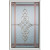 Art Deco 1/2 Lite Decorative Glass with Patina Caming
