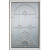 Art Deco 1/2 Lite Decorative Glass with Zinc Caming