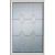 Geometric 1/2 Lite Decorative Glass with Zinc Caming